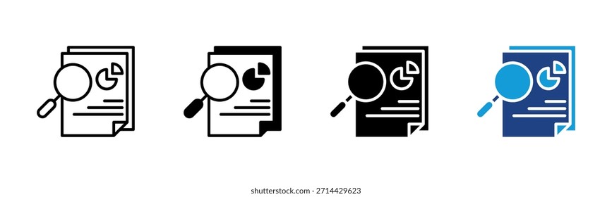 Competitor Analysis icon set multiple style collection