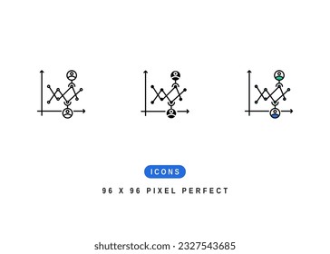 Competitor Analysis Icon. Supply Chain Strategy Symbol Stock Illustration. Vector Line Icons For UI Web Design And Presentation