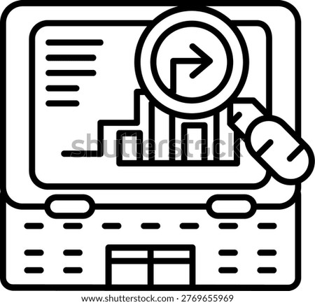 Competitor Analysis Illustration vector Icon Design