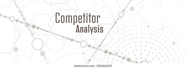 competitor analysis text on white background