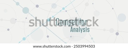 competitor analysis text on white background