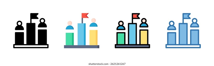 Competitor Icon Element For Design