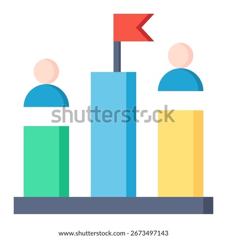 Competitor Icon Element For Design