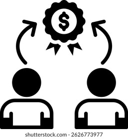 Competitor Icon Mixed Vector Illustration