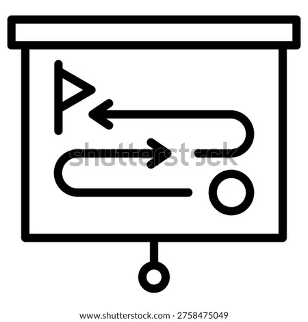 Competitor Map Icon Element For Design
