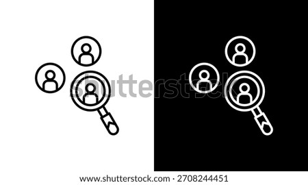 Competitor Map Outline White Icon Set Design