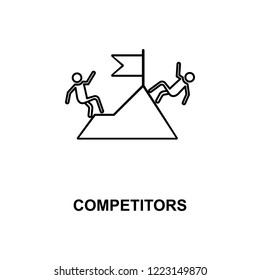 competitors line icon