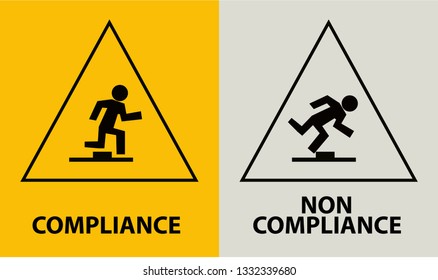 compiance. Concept with icons and signs