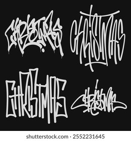 Compilation of christmas urban typography, simple and cool.