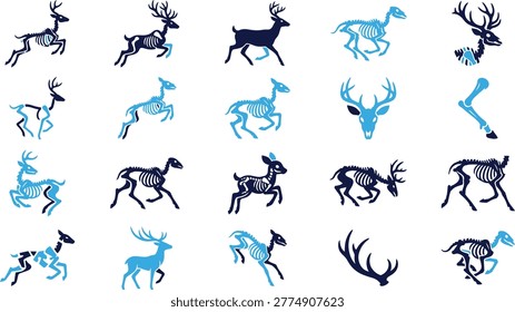 A compilation deer illustrations
