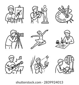 A compilation diverse artistic
