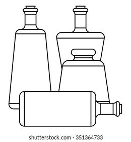Compilation of vector containers for beverages.