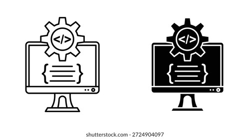 Kompilieren Sie das Grafikdesign von Symbolen. Vektorsymbol-Illustrationen