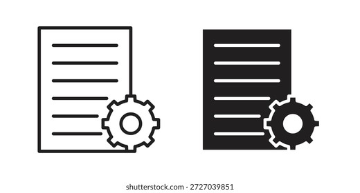 Kompilierungssymbol auf weißem Hintergrund. Stock-Vektorsymbol