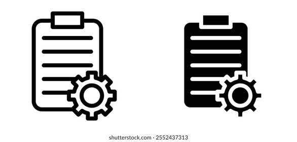 Compile liner icon vector set.