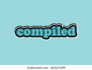 Compiled Text Typography Design Template