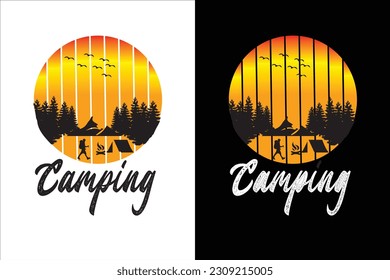 Comping ride t shirt design vector