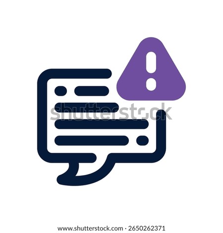 complain duotone icon. Sleek and modern vector icon for websites, mobile apps, marketing materials, and corporate design. Fully scalable and ready to use.