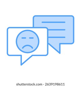 Complaint Blue Icon Element For Design