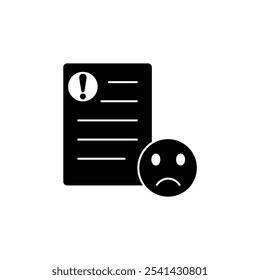 complaint concept line icon. Simple element illustration. complaint concept outline symbol design.
