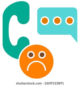 Complaint icon, bad review, Customer Service