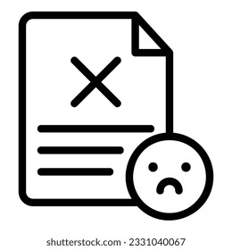 Beschwerdesymbol einzeln auf Vektorgrafik und transparentem Hintergrund