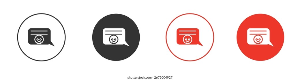 Complaint icon for logo, vector sign symbol for design
