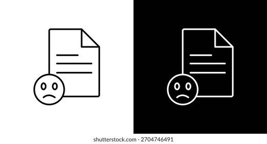Píxel de icono de queja perfecto. Símbolo de contorno. Dibujo lineal simple.