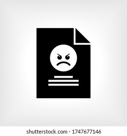 Complaint Icon - Vector Illustration for Design and Websites, Presentation or Application.