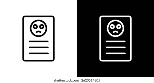 Complaint icon vector, illustration logo template in trendy style