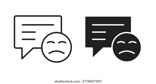 Complaint icon. Vector linear icons. Editable stroke vector illustration