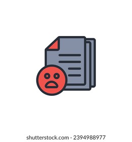 complaint icon. vector.Editable stroke.linear style sign for use web design,logo.Symbol illustration.