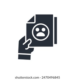Complaint icon. vector.Editable stroke.linear style sign for use web design,logo.Symbol illustration.