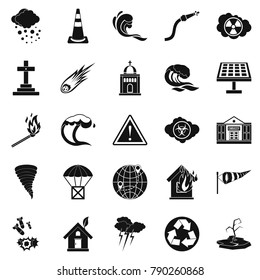 Complaint icons set. Simple set of 25 complaint vector icons for web isolated on white background