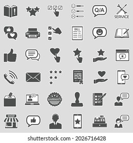 Quejar iconos. Diseño de pegatinas. Ilustración vectorial.