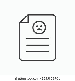 Complaint isolated icon. vector illustration.