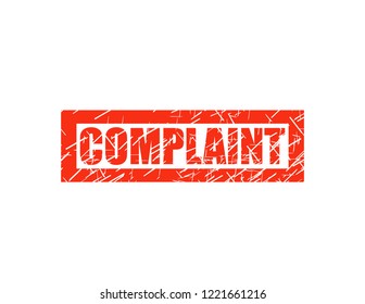 Complaint red stamp