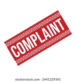 Complaint Rubber stamp Design art Illustration 