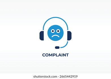 COMPLAINT vector, icon or logo sign isolated symbol illustration