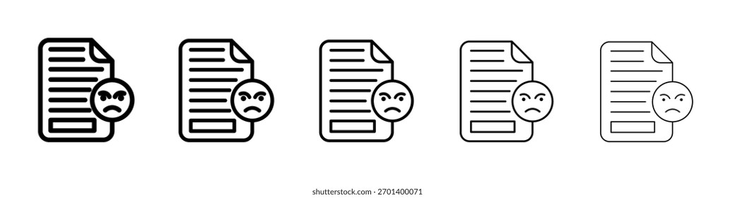 Diseño de iconos de quejas, logotipo, App, interfaz de usuario. Ilustración vectorial, EPS