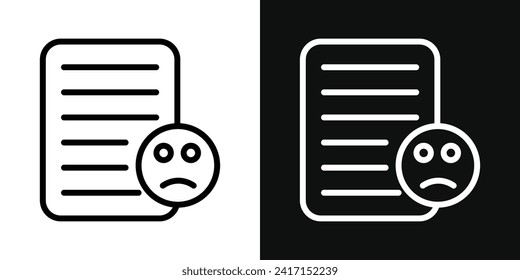 Beschwerdet Icon gesetzt. Vektorgrafik