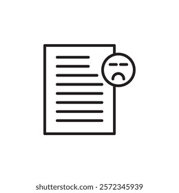 Complaints icon Vector flat thin line illustration