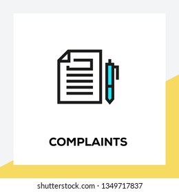 COMPLAINTS LINE ICON SET