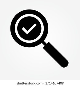 complate search  icon vector illustration