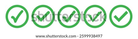 Complated check icon. Verification badge. Verified account symbol social midea .. Verified account icon set vector design.