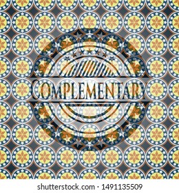 Complementary arabesque style badge. arabic decoration.