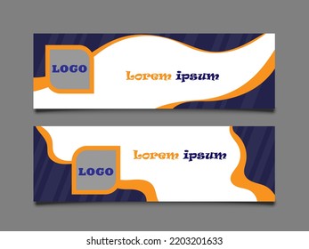 Complementary color banner template business and marketing concept for media, website, poster banner template, copy space for text or design