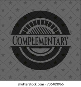 Complementary dark emblem. Retro