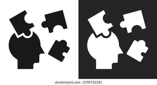 Complementary Icon In Black And White Glyph Style