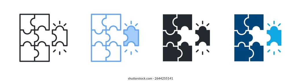 Complementary Icon Set Multiple Style. Design In Outline, Blue, Glyph, Dual Tone